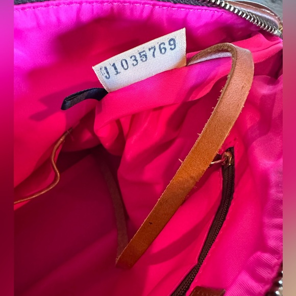 Dooney & Bourke Lavender Nylon and Leather Satchel - Picture 8 of 8